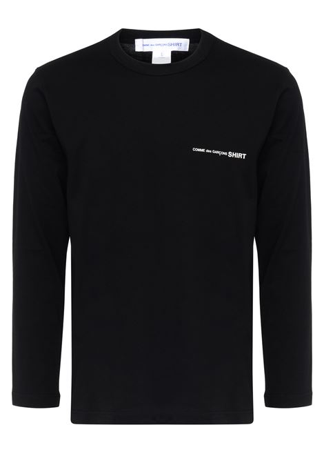 t-shirt knit uomo nera COMME DES GARÇONS SHIRT | FO-T0251